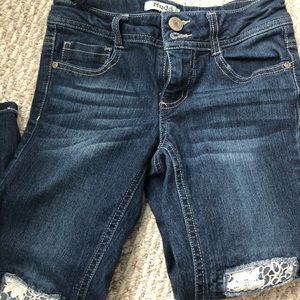 Girls Cropped Jeans